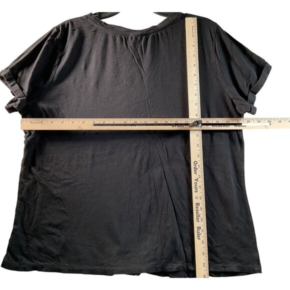 Torrid Shirt Womens size 1x Black Love More Live Free Rainbow Pride Graphic Tee - Picture 3 of 4